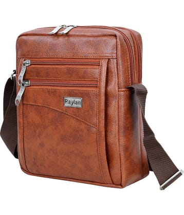 Raylan Brown Solid Messenger Bag