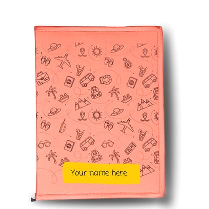Poly Silk Printed File Folders Pack of 1 Peach