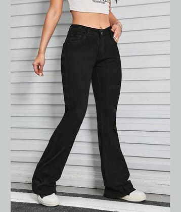 Broadstar - Black Cotton Bootcut Women's Jeans ( Pack of 1 )