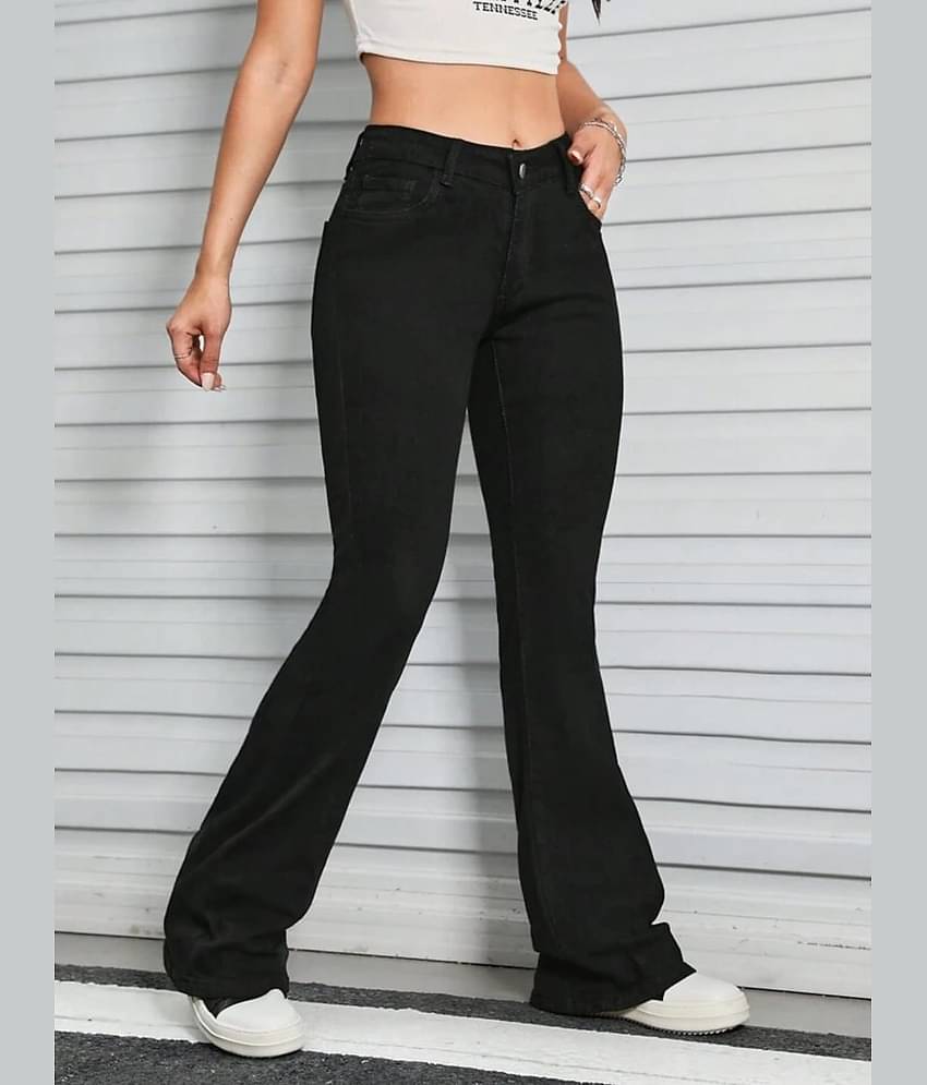 Broadstar - Black Cotton Bootcut Women's Jeans ( Pack of 1 )