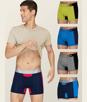 XYXX Pack of 5 Modal Men's Trunks ( Multicolor )
