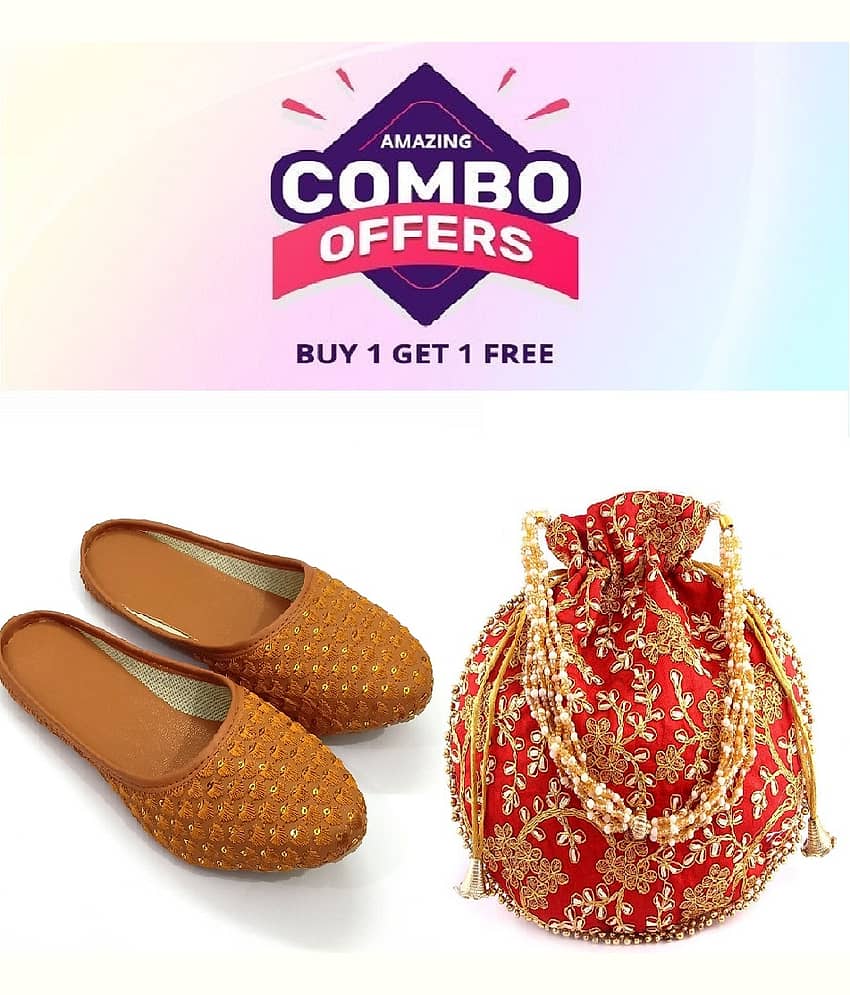 Anjaneya Creations Tan Women's Mules