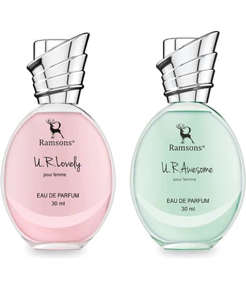 Ramsons - U R LOVELY & U R AWESOME EDP Earthly Mild -Fragrance For Unisex 30ml each ( Pack of 2 )
