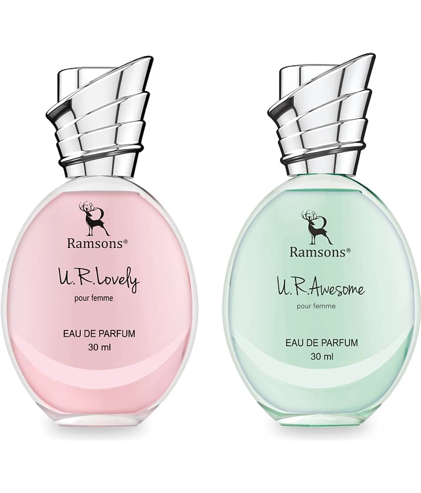Ramsons - U R LOVELY & U R AWESOME EDP Earthly Mild -Fragrance For Unisex 30ml each ( Pack of 2 )