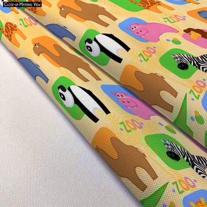 ArtzFolio African Animals Bolster Cover Booster Cases | Concealed Zipper Opening-Bolster Cover; Poly Cotton / 16inch Width x 6" Diameter; SINGLE; No Filler