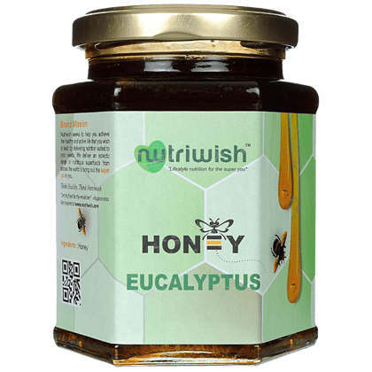 Nutriwish 100% Pure Honey - Infused With Eucalyptus, 350 G