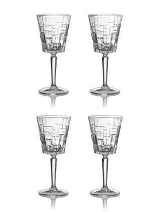 TIMELESS CRYSTAL WINE GOBLET - ITALIAN CRYSTAL-Set Of 4