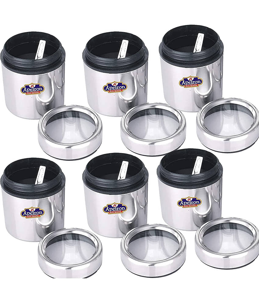 APEIRON Big dabba 6 Steel Food Container Set of 6 400 mL