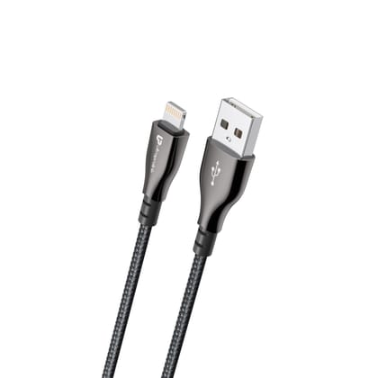 Zync Alloy Fast & Tough USB-A to Lightning Charging Cable UL1064-Black