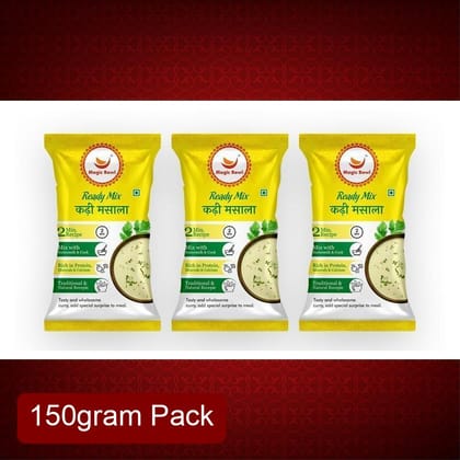 Magic Bowl Ready to Cook Kadhi Masala (90g) | 3-Pouch Value Pack | Tangy Yogurt Curry Base