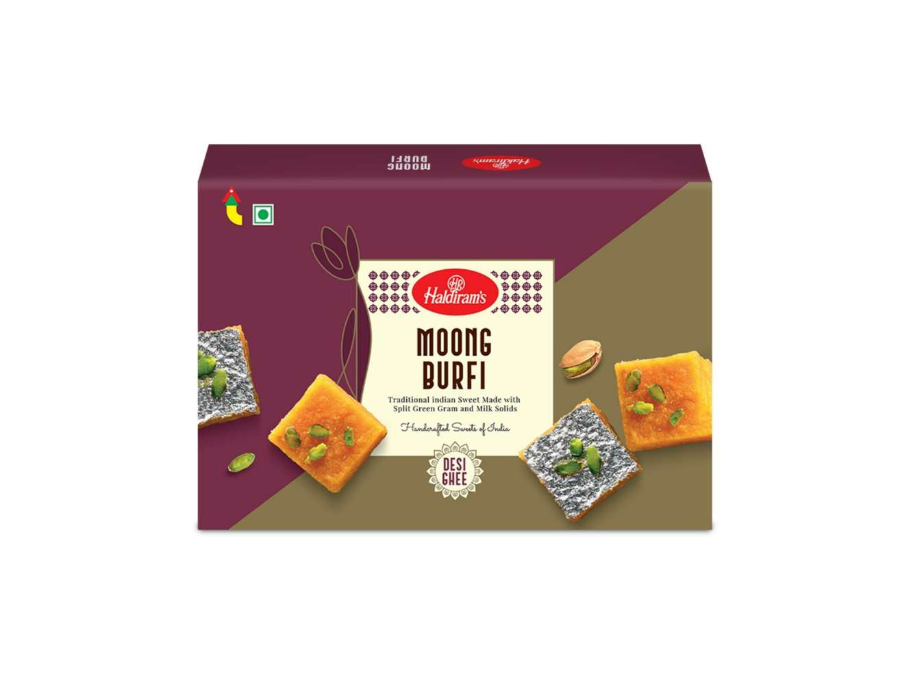Haldiram's Veg Moong Dal Burfi  - 350 Gm