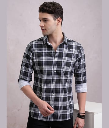 Highlander 100% Cotton Slim Fit Printed Full Sleeves Men's Casual Shirt - Multicolor ( Pack of 1 )