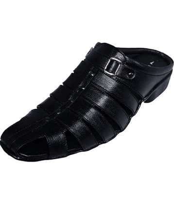 RAGE GAZE - Black Men's Sandals