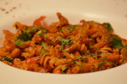 Pasta Foxtail Millet (Kangani) Red Sauce