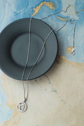 Ek Onkar Sterling Silver Pendant-With Chain / Silver