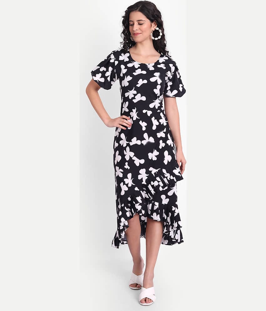 AARSHYA Women Crepe ( Black )