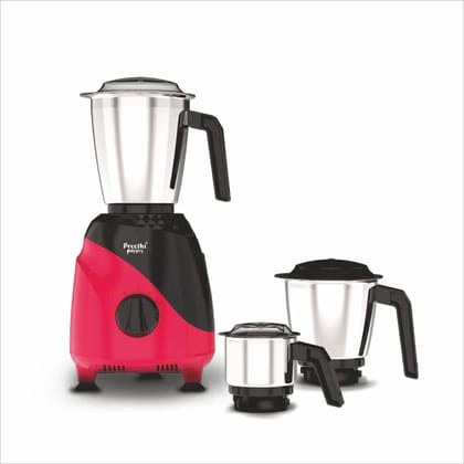 Preethi Peppy Mixer Grinder for Kitchen| 750 Watt Mixie, 3 jars | 5yr Motor Warranty & Lifelong Free Service | Black/Red (MG-245) Preethi Peppy Mixer Grinder for Kitchen| 750 Watt Mixie, 3 jars | 5yr Motor Warranty & Lifelong Free Service | Black/Red (MG