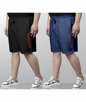 Ardeur Multi Cotton Blend Men's Shorts ( Pack of 2 )