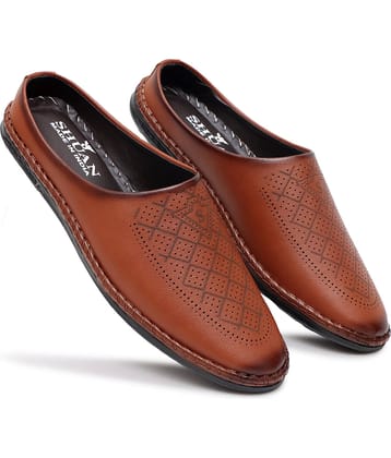 SHUAN Brown Men's Mojaris