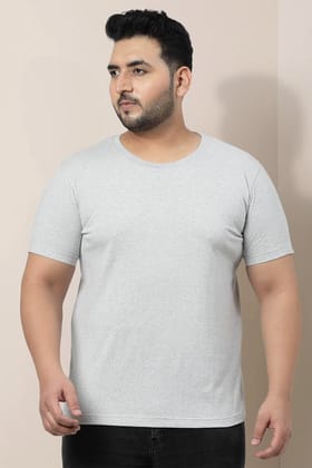 Plus Size - Light Grey - Classic Crew-XXL