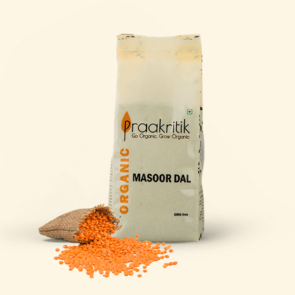 Praakritik Organic Masoor Dal 500g Praakritik Organic Masoor Dal 500g