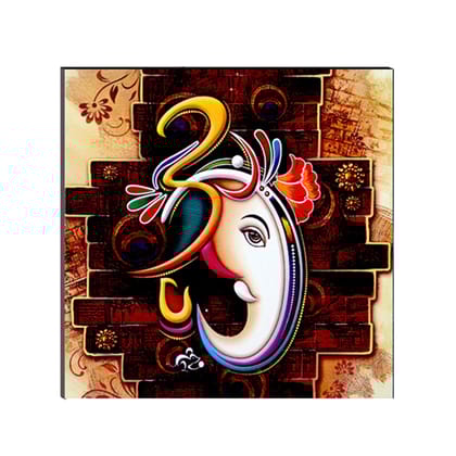 6MM MDF Lord Ganesha Satin Matt Texture UV Art Painting