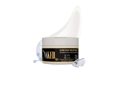 By NAKED fact De-Tan Face Mask for Instant Brightening, Depigmentation and Tan Removal Face Pack with Alpha Arbutin, Kaolin Clay & Kojic Acid, All Skin Types, Men & Women - 200g