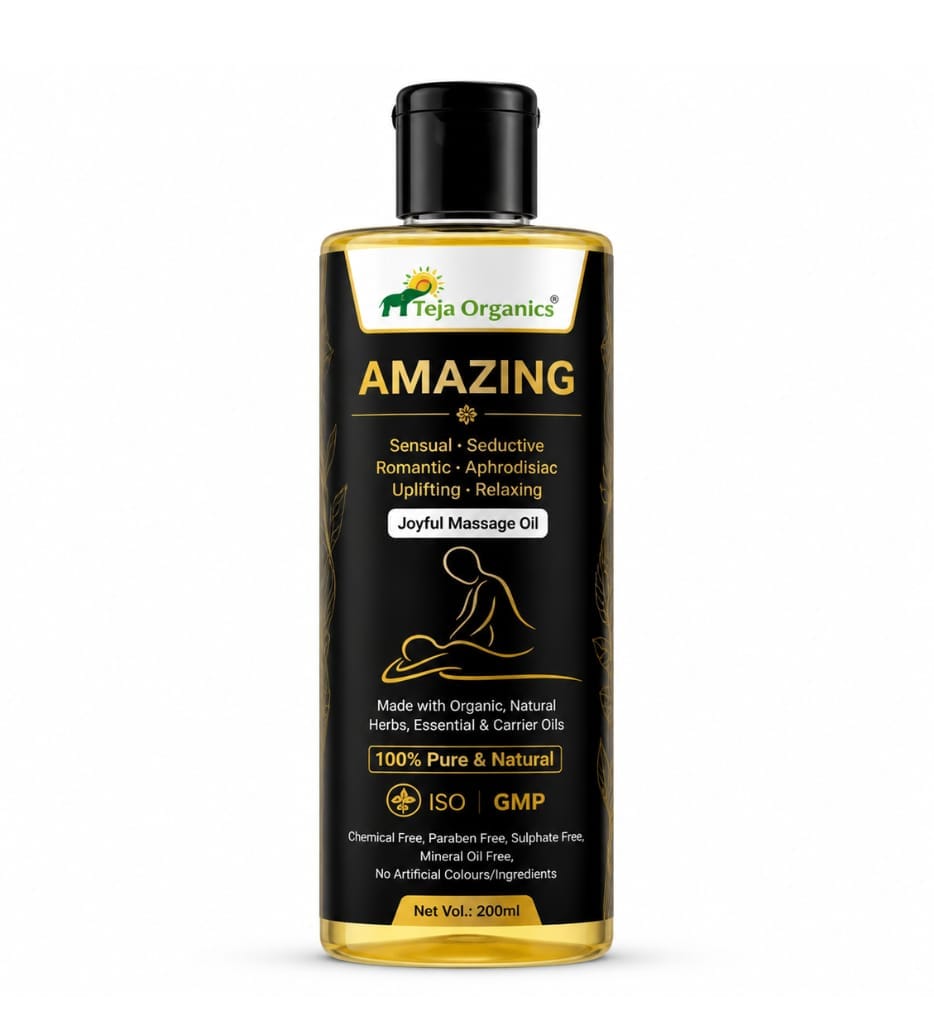 Amazing Joyful Massage Oil 100ml | Stimulates circulation | Unwind | Refreshing | Ease Tension | Feel pampered and sexy | Rekindles the love passion | Spark in relationship | Can do wonders for Physical & Mental Well being