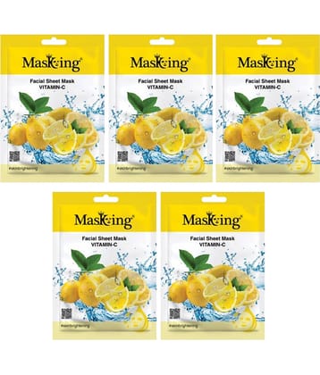 Masking - Fairness Sheet Mask for All Skin Type ( Pack of 5 )