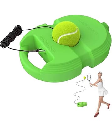 FEDIFU  Tennis Trainer Rebound Ball with String Solo Tennis Trainer Set Self Tennis Practice Ball with String Cricket Trainer Rebound Ball with Rope Fill Sand or Water
