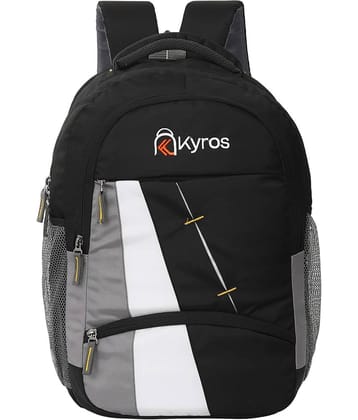 Kyros Black Polyester Backpack ( 35 Ltrs )