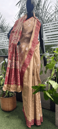 Muga Saree  5.5 mtr with  1mtr.  Blouse