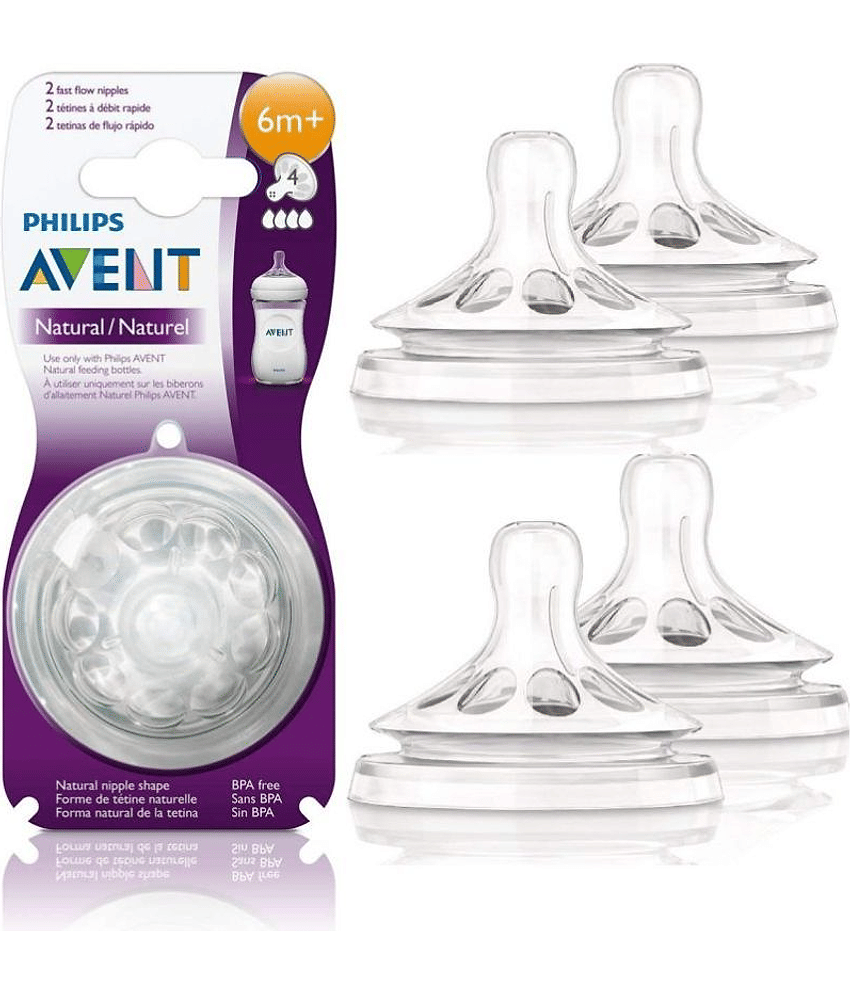 Philips Avent Fast Flow nipple Silicone Nipple ( 4 pcs )