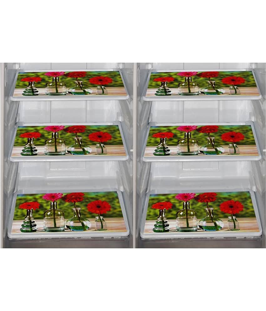 E-Retailer Set of 6 PVC Multi Fridge Mats