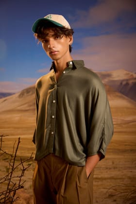 Dolman HS Shirt - Forest Sunset-XS