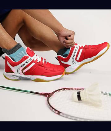 RODOX Badminton Shoes Non-Marking Red Male