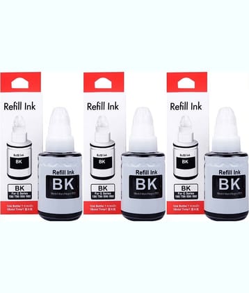 zokio Ink For Gi-790 G3010 Black Pack of 3 Cartridge for 790 INK Cartridge Pack Of 4 For Use Pixma G1000, G2000, G3000 Printers