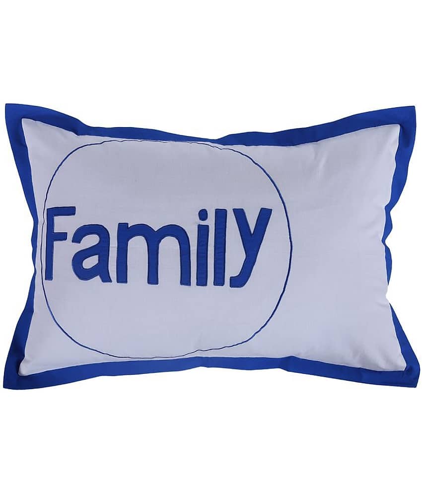 HUGS N RUGS - Pack of 1 Cotton Embroidered Regular Pillow Cover ( 60.96 cm(24) x 40.64 cm(16) ) - Multi