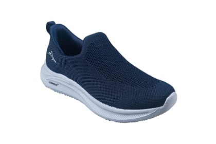 Abros Gents Navy / Ice Green Sports Shoe-Navy/IceGreen / 10
