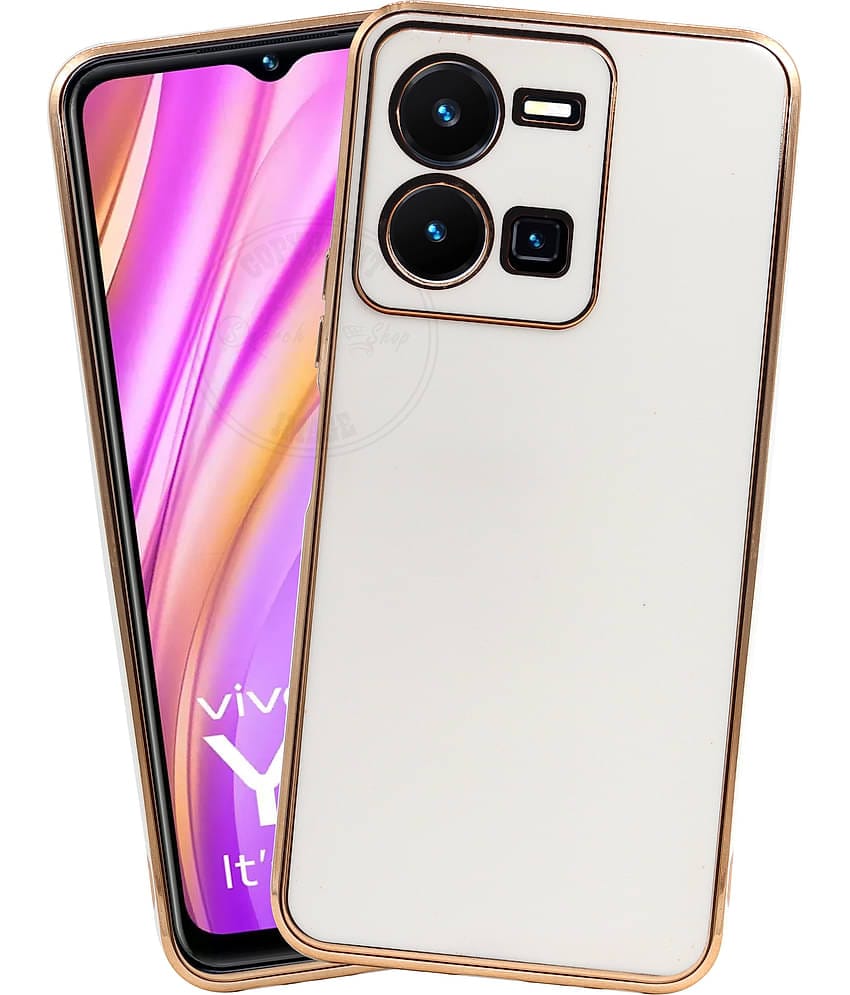 VAKIBO Plain Cases Compatible For TPU Glossy Cases Vivo Y35 ( )