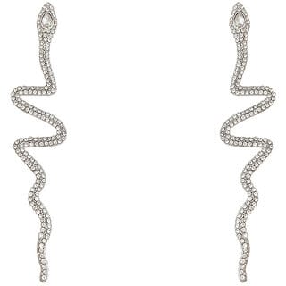 Silver Snake Earring