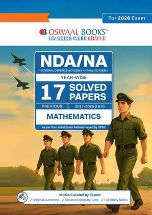 OSWAAL NDA (NATIONAL DEFENCE ACADEMY ) || 17 PREVIOUS YEAR SOLVED PAPER || YEAR WISE 2017-2025 || MATHEMATICS || OSWAAL NDA (NATIONAL DEFENCE ACADEMY ) || 17 PREVIOUS YEAR SOLVED PAPER || YEAR WISE 2017-2025 || MATHEMATICS ||