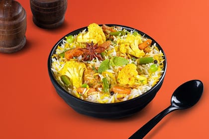 Lucknowi Veg Biryani Bowl (Carbs - 105g)