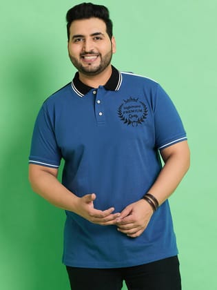 Men Plus Size Amberg Solid Polo Tshirt - 2XL