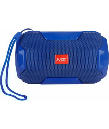 MZ M207 10 W Bluetooth Speaker Bluetooth V 5.0 with SD card Slot Playback Time 6 hrs Blue