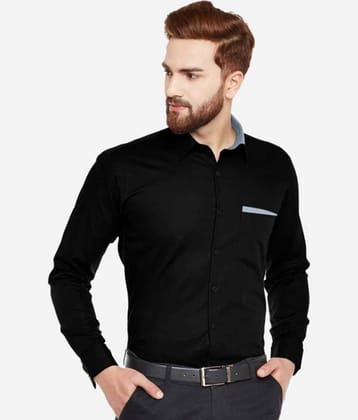 VERTUSY - Black 100% Cotton Regular Fit Men's Casual Shirt ( Pack of 1 )