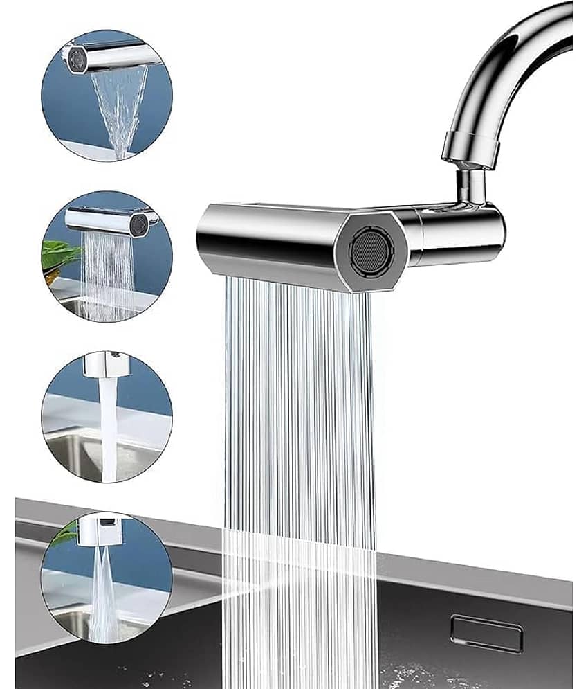 Eighteen Enterprise  New 4-in-1 360° Rainfall Kitchen Sink Faucet with Waterfall Feature and Faucet Extender - Swivel Faucet for Washing Vegetables and Fruits | Lightweight, Rain Mode, Strong Sprayer Shower.