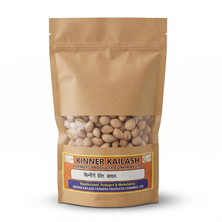 Kinner Kailash Kinnauri Dever Badam - 1 kg - 1 kg - One stand-up pouch