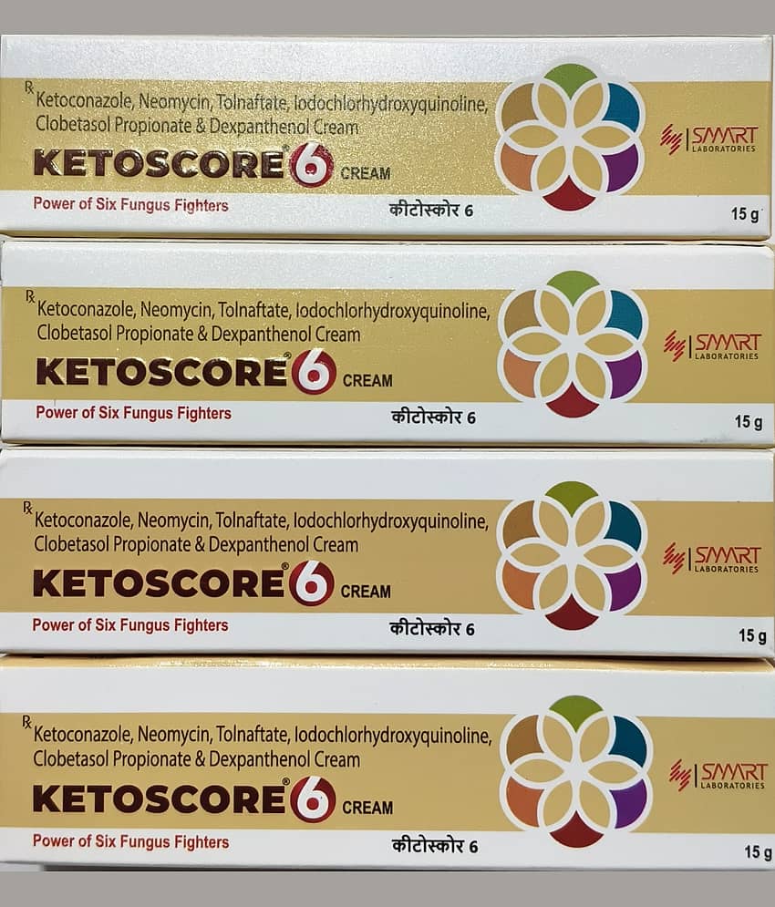 Ketoscore 6 Night Cream 15 Gm (Pack Of 4)