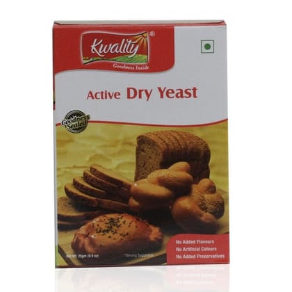 Kwality Food Ingredients - Dry Yeast, 25 gm Box